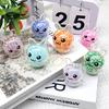 1Pcs  Squishy Bunny Stress Balls With Light Stress Relief Toy Girls Kids Fidget Toys Colorful Rabbit For Easter Basket Stuffers