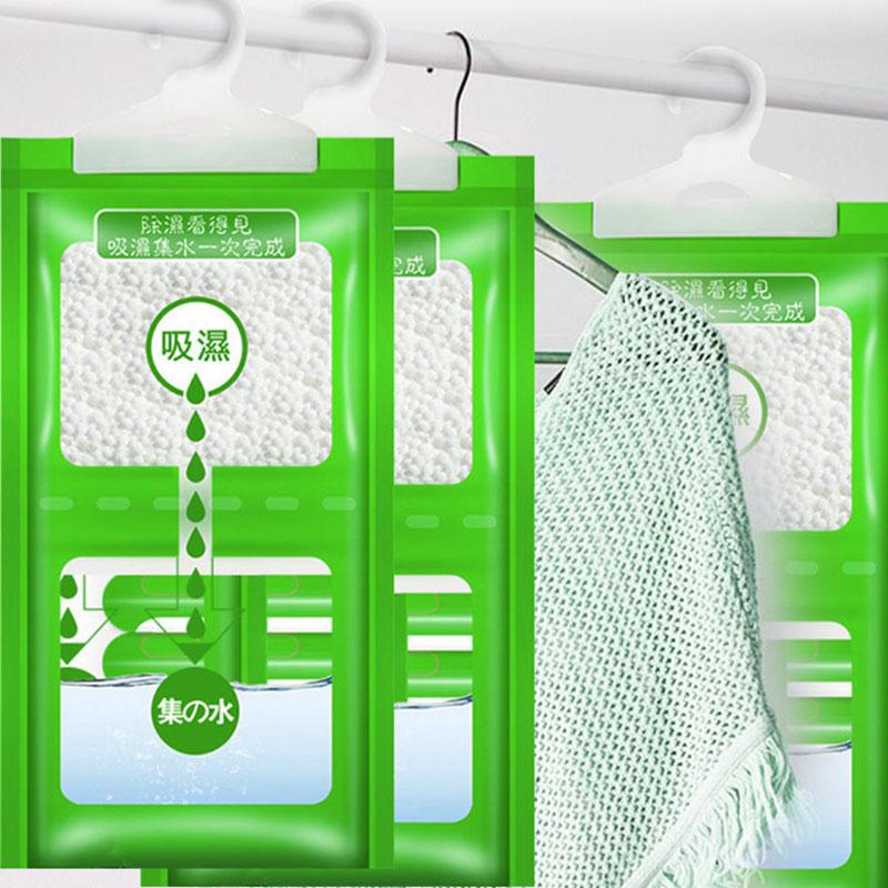 5/10Packs Moisture Absorber Hanging Bag Moldproof Antihumidity Bags for Wardrobe Cupboard Indoor Desiccant Dehumidification Bags