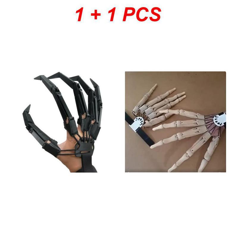 Halloween Articulated Fingers Scarry Fake Fingers Skeleton Hands Realistic Horror Ghost Claw Props Cosplay Gear Finger Glove
