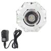 Transparent LED Lamp White Light Crystal Glass Display Base Stand Holder Round with