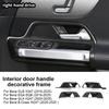 Carbon Fiber Style Interior Door Handle Bowl Trim Cover for Mercedes Benz B Class W247 H247 X247 EQA EQB 2019-2025