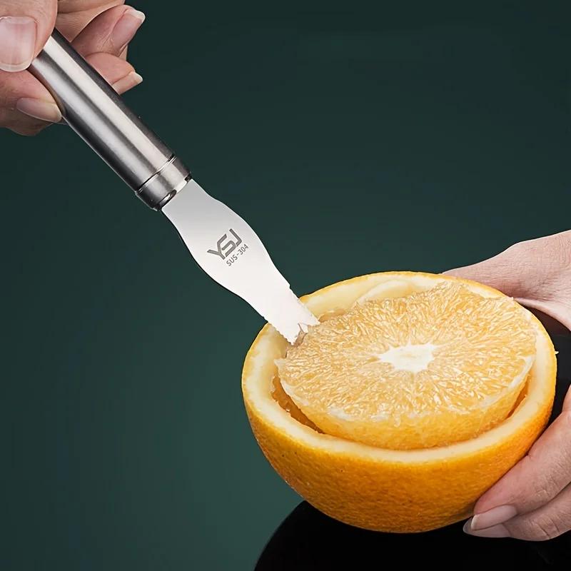Damaly,Stainless Steel Citrus Peeler 1pc-Easy Open Lemon Peeler,Vegetable Slicer,Fruit Tools,Kitchen Gadgets,Kitchen Accessories