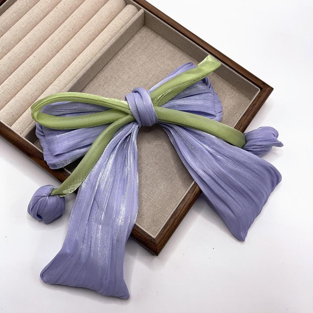 Tulip Bow Spring Clip - Fresh Sweet Hair Accessory with Tassels & High-End Feel