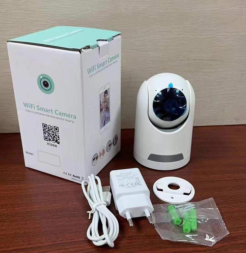 iCsee Dual-Lens HD WiFi Camera: Smart 360° Full-Color Night Vision Security