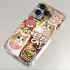 The Hamburger Cat One Day Couple Phone Case Is Suitable for Apple 16promax Space 15iPhone14