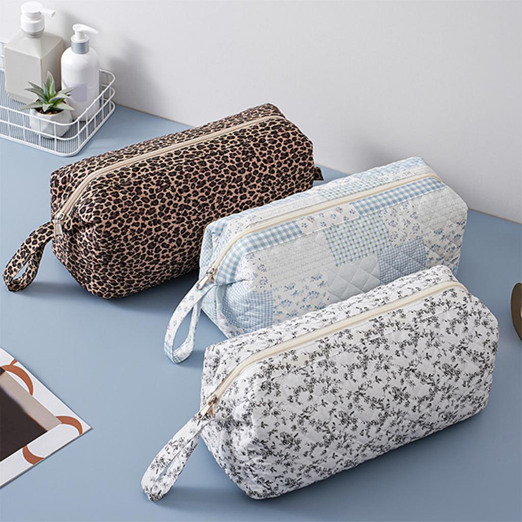 Quilted Travel Case with Handle & Zipper Travel Organizer Large Capacity for Airwrap Hair Dryer Shark Flexstyle