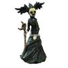 Spooky Halloween Skull & Crow Ornament for Home and Garden Decoration