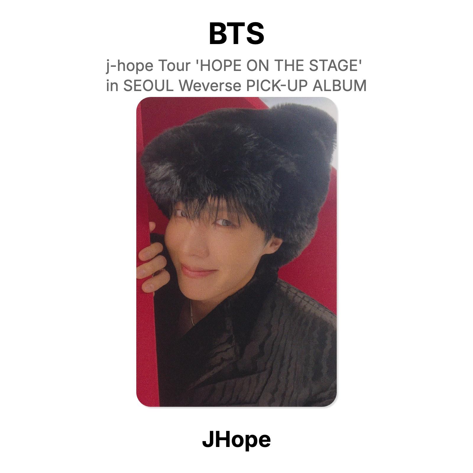 BTS j-hope Tour  HOPE ON THE STAGE  in SEOUL Weverse PICK-UP ALBUM Official Photocard J-Hope 02