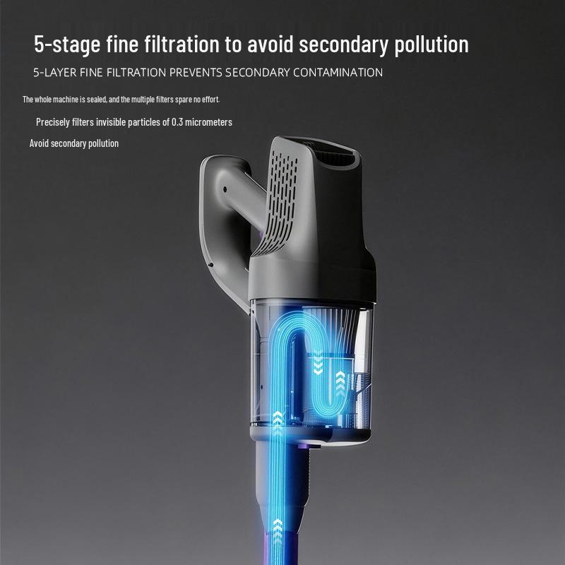 Ultra-Quiet Handheld Wireless Vacuum & Mop Combo - Powerful Suction for Carpets