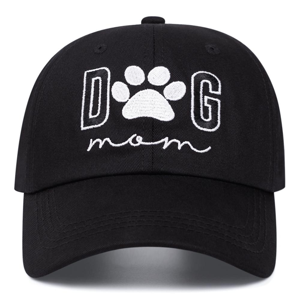 dog mom retro washed letter embroidered baseball cap women men outdoor fashion versatile casual hat