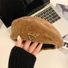 New Autumn and Winter Hat for Women's Retro Beret Big Head Circumference Showing Face Little Painter Hat Korean Casual and Versatile Front Hat