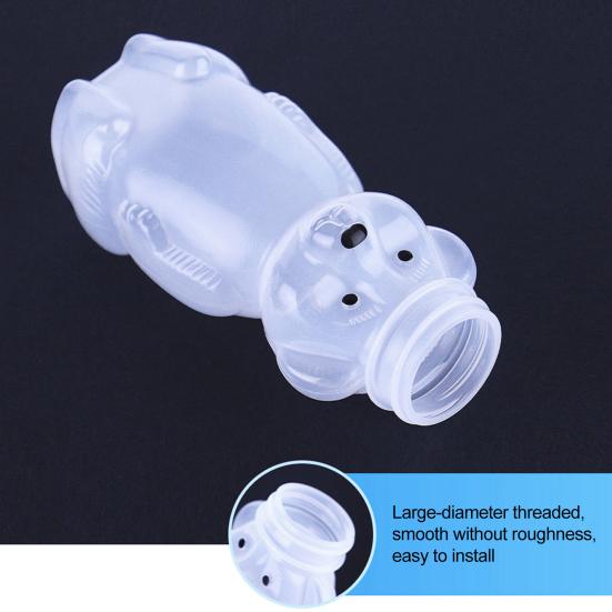 Yousheng 230ml Plastic Bear Bottle Cup with Flip Top Lid Mini Bear Shape Jar Empty Coffee Beer Drink Container for Juice Candy Milk Storing Dispensing