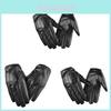 Pu Leather Mens Touchscreen Warm Gloves For Winter Driving Commuting