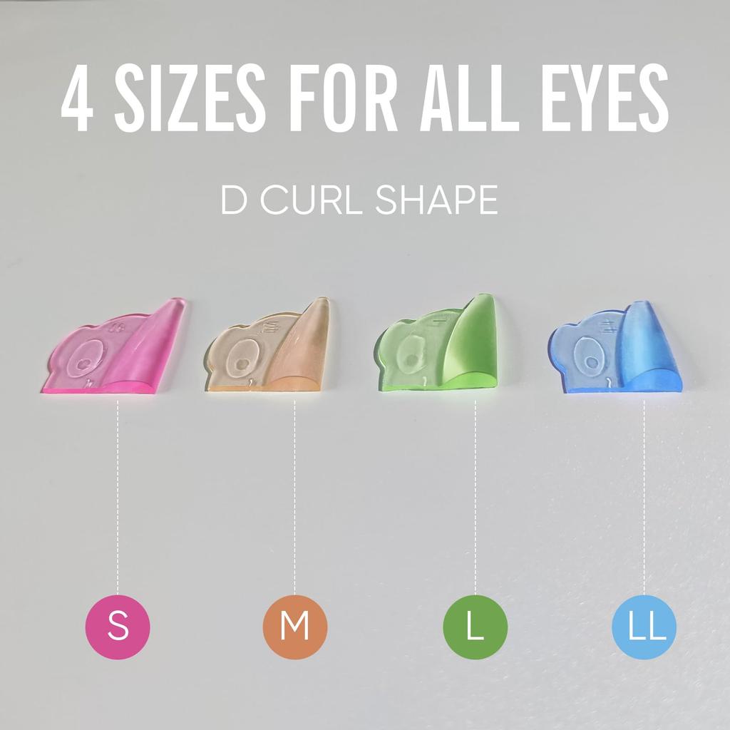 Libeauty Cute Panda Shape Eyelash Perm Super Soft Eyelash Lift Reusable Eyelash Perm 8 Sizes Pads, Self-Adhesive Shields, Tool, Pads/4