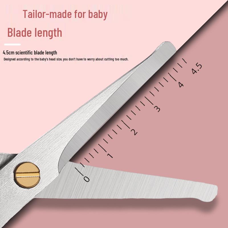 Children's Home Haircutting Scissors Set with Thinning and Flat Cut Tools for Babies and Infants