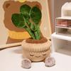 Kawaii Stuffed Plush Plants Lifelike Potted Plant Plush Doll Calla Lily Cactus Little Pink Flower Sunflower Pillow Toy Decor