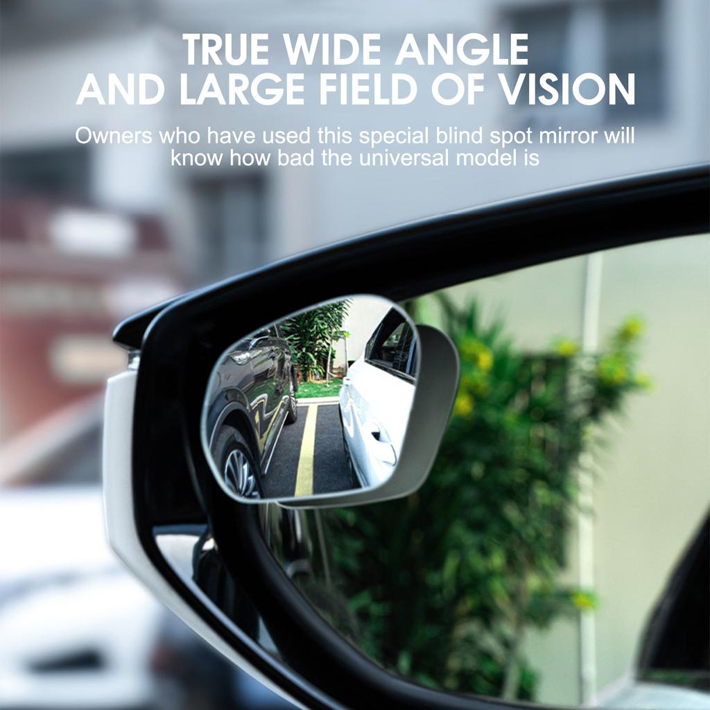 Adjustable Car Blind Spot Mirror 360 Degrees Rotatable Reverse Rearview Mirror Suitable for Reversing Parking