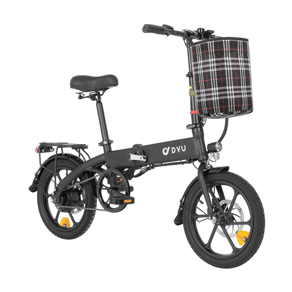 DYU A1F Pro Folding Electric Bicycle With TowSeat For Adult 250W Motor 48V7.5AH Battery 16 Inch Tires  Urban Commuting Electric Bike