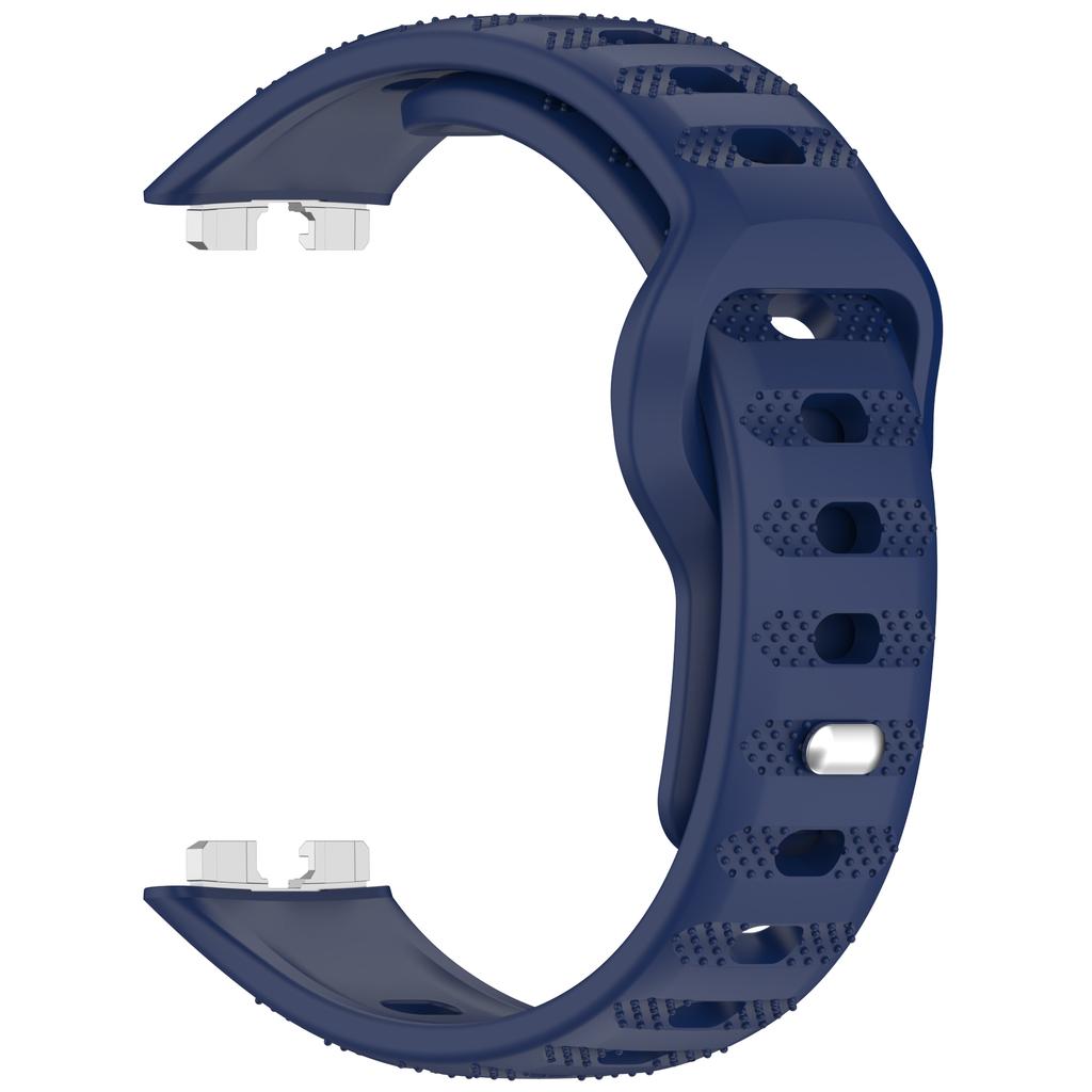 Silicone Watch Band for Huawei Band 10/10 NFC/9/9 NFC/8/8 NFC Dot Texture Reverse Buckle Wrist Strap