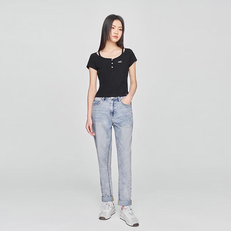 Lee Women's 411 Cool-Touch High-Waist Straight Leg Jeans