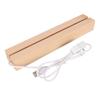 Rectangle LED Lights Display Bases Warm Light USB Interface Wooden Art Lights Display Pedestal for Crystal Glass Acrylic