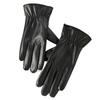 Soft Black Thickened Gloves  Beige Finger Mittens PU Anti-cold Gloves  Outdoor Sport