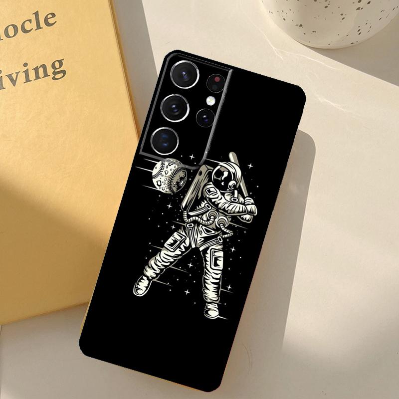 Cartoon Space Astronaut Phone Case For Samsung Galaxy S23 S20 S21 S22 S24 S25 Ultra S9 S10 Plus S25 FE Cover Shell