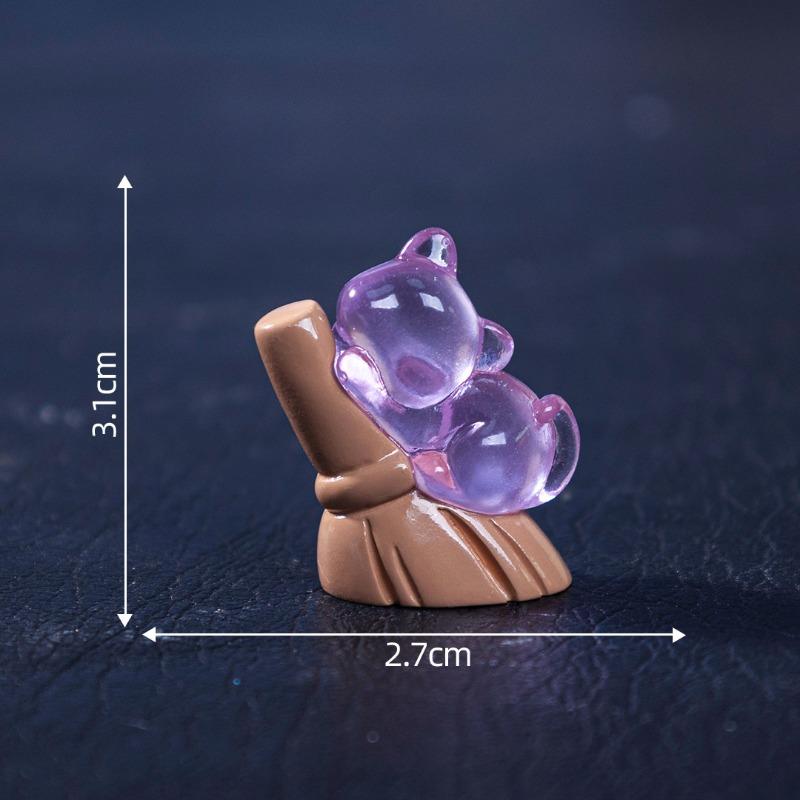 Micro-landscape Luminous Halloween Pumpkin Ghost Figurine Decorative Accessories Mini Ornaments