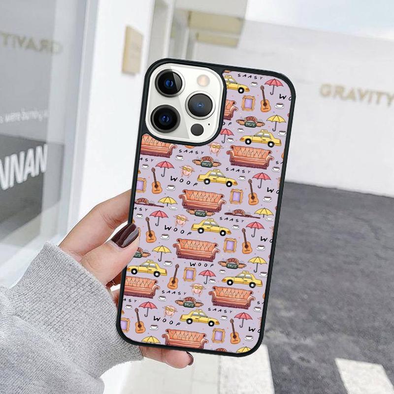 Friends Central Perk Poster Phone Case For iPhone 17 Air 15 16 Cover 11 13 14 Pro Max 12 Plus Max Fundas