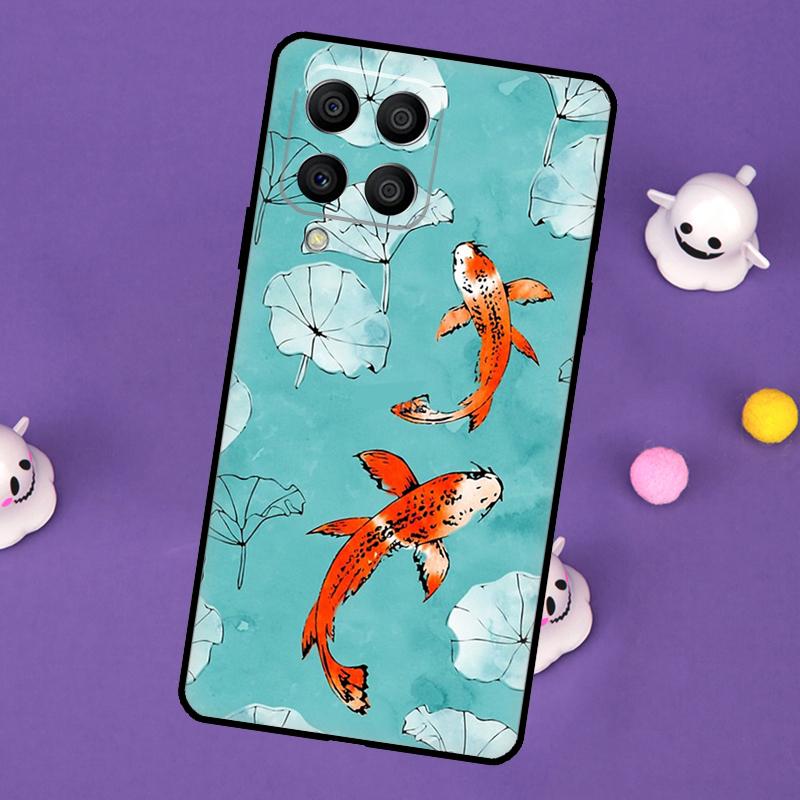 

Koi Carp Fish Yin Yang Cover For Samsung Galaxy M54 M14 M34 M33 M13 M23 M53 M15 M55 M31 M51 M20 M30s M32 M52 Case Samsung M22