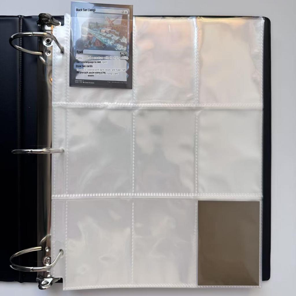 PVC Faux Leather Large Capacity Loose-Leaf Card Album and Photo Organizer
