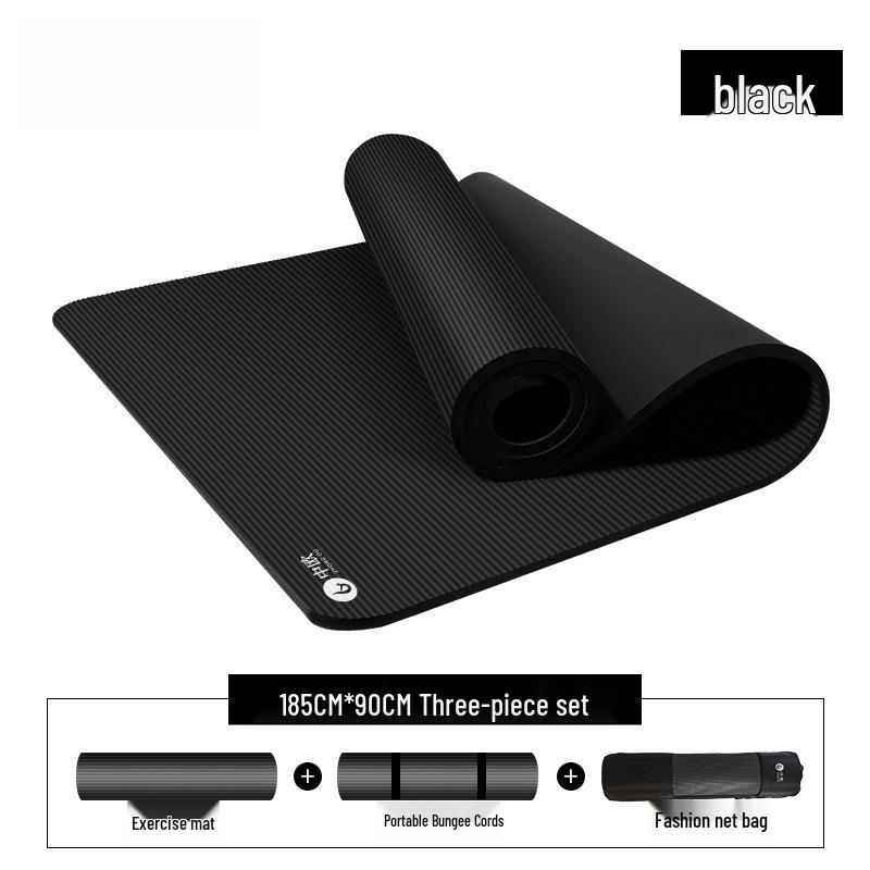 Men's Extra Thick Non-Slip Yoga Mat for Beginners - Wide & Long for Home Fitness