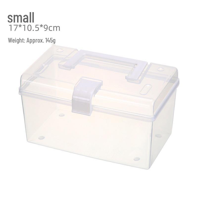 

Штабелируемый настольный органайзер: Прозрачный, многофункциональный ящик для хранения лекарств и бытовых предметов