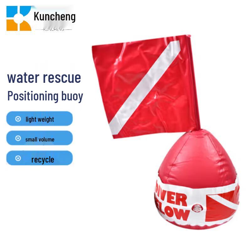

Inflatable Water Rescue & Diving Positioning Buoy with Flag