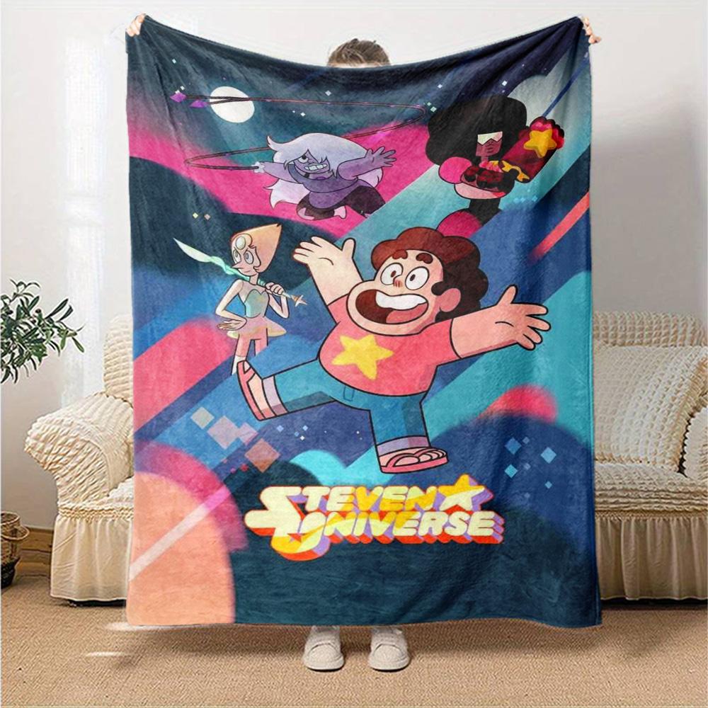Steven Universo Print Flannel Blanket High Quality Warm Comfortable Cover for All Seasons Perfect for Gifts Home Decor