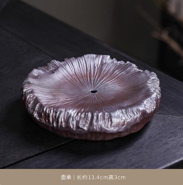 1 set di teiere cinesi in argilla viola Yixing, in ceramica grezza, retrò, fatte a mano, di piccola capacità, set da tè Kung Fu per uso domestico