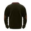 Men's Solid Color Corduroy Half-Zip Sweatshirt Men's Sports Large Size Casual Pullover Sweatshirt