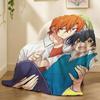 Sasaki And Miyano Anime Throw 240G Flannel Blanket, Suitable For Sofas, Beds, Offices,  Exquisite Gift Blankets
