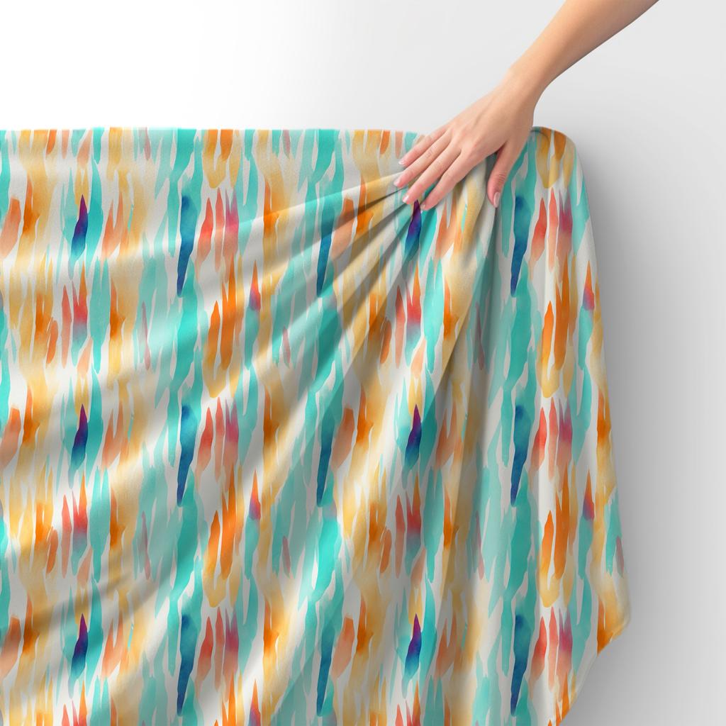 Royal Samt Stoff Polyester Zum Nähen - Motiv Abstraktion - Rdx2414