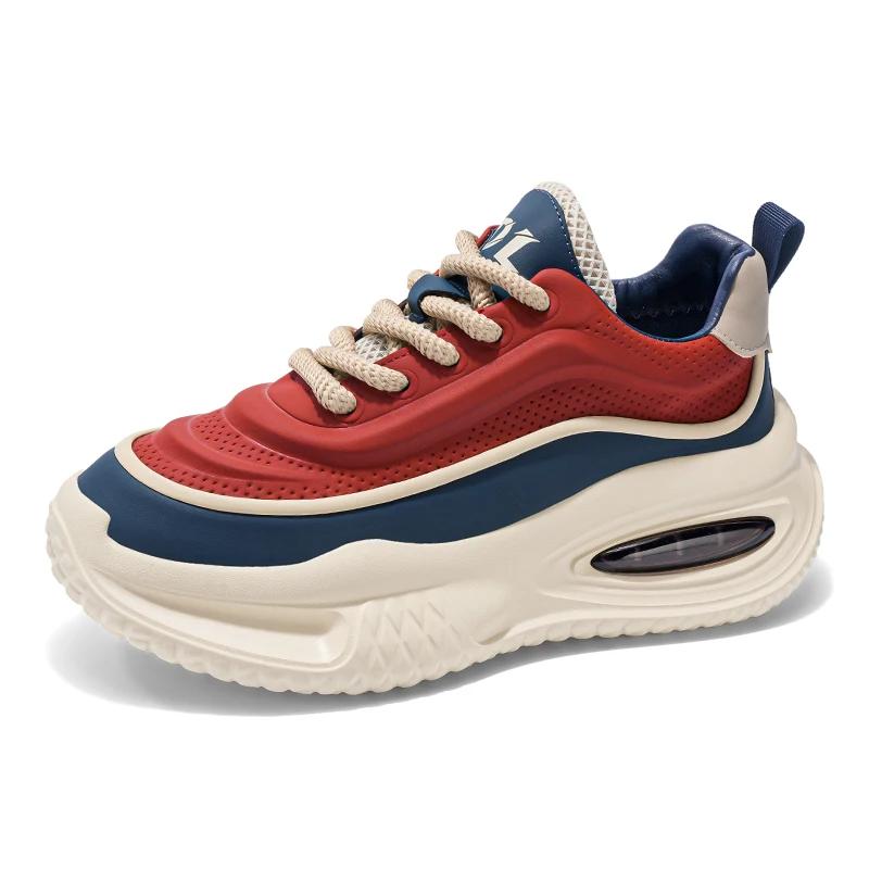 New Platform Vulcanized Sneakers Men Street Style Casual Shoes For Men Punk Chunky Social Men's Sneakers Korean 2025 Large Size