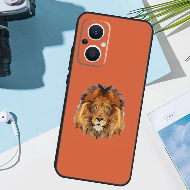 Lion Animal Cover For OPPO Reno 13 F 10 11 12 14 Pro 11F 12F 14F 7 8 Lite OPPO Find X9 X8 X5 X6 Pro Case