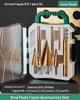 Green Forest Sawtooth Pagoda Drill Bit Set for Wood & Metal