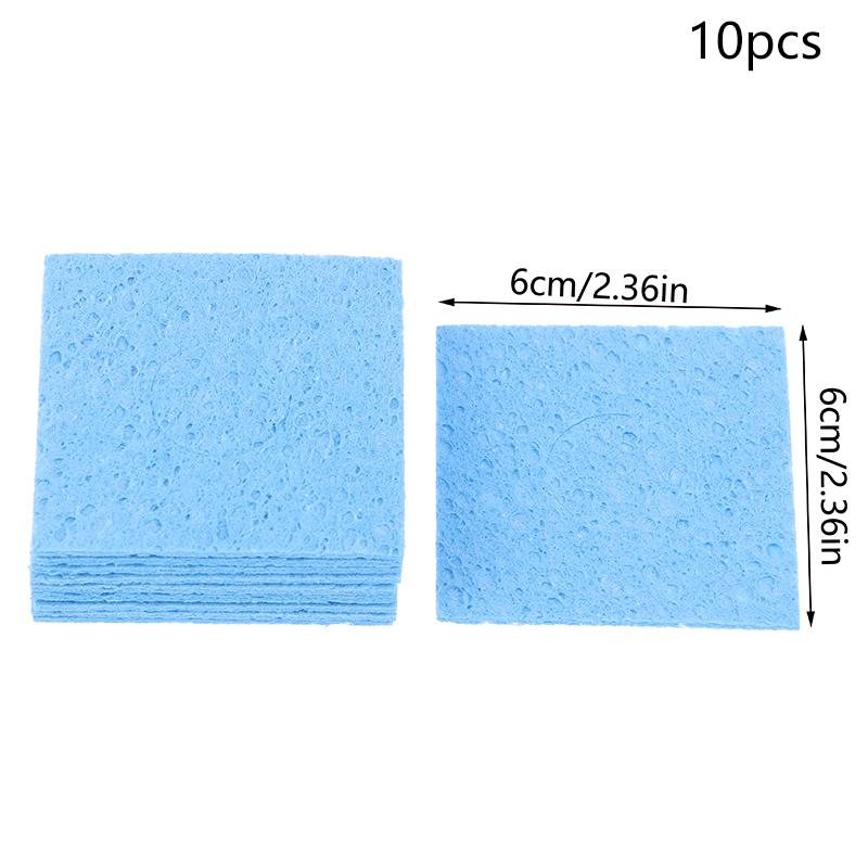 10Pcs Soldering Sponge For Bga Soldering Iron Tip Cleaning Welding Head Cleaner Tools