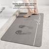 Modern Minimalist Silicone Diatom Mud Bathroom Door Mat With Water Absorption For Bathroom Comfort