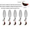 Lead-Free Spinner Blade Bright Sequin Fly Fishing Hook with Sunflower Micro-Lure for Maba and Qiaozui.