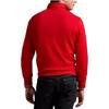 Polo Ralph Lauren Wiosna/Lato 2024 Jednokolorowa bluza z długim rękawem z nadrukiem haftowanego logo i półzipem Męska bluza 710890534-027