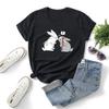 Wangxian Mo Dao Zu Shi T Shirts Women Cute Cartoon The Kissing Bunnies Tee Shirt Anime Harajuku Female Clothing