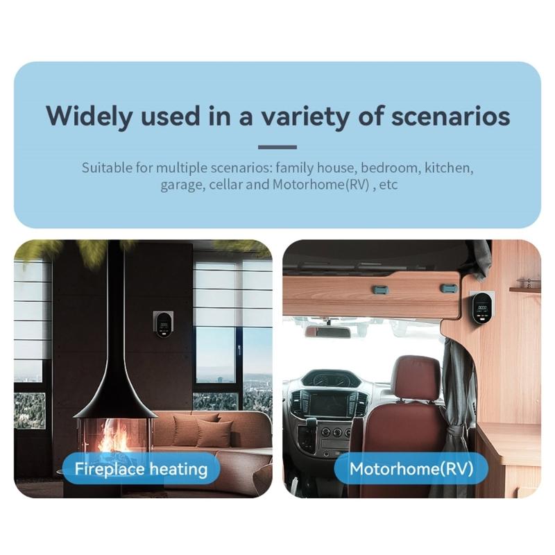 High Sensitivity Carbon Monoxide Alarm Integrated Temperature Moisture Sensors And 85dB Alerts System for Home Office