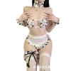 Girl Three-point Underwear Cow Small Chest Erotic Underwear Cute Pure Desire Wind Suit Playful Cute Uniform