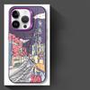 Cartoon Japanese City Scenery Case for iPhone 17 Pro Max 16 11 14 Plus Air 15 12 Pro 13 Phone Cover